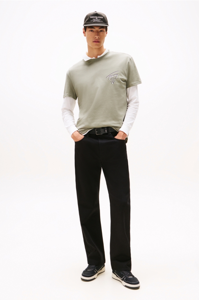 TJM REG SIGN CITY TEE EXT DM0DM22120 M1L Utility Sage
